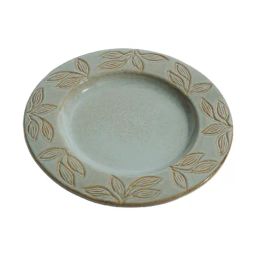 Fabindia Zarqa Green Ceramic Quarter Plate-image-24