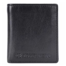 KOMPANERO Alexander Black Leather Solid Bi-Fold Wallet-picture-24