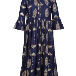 Aarika Kids Navy Printed Kurta-picture-42