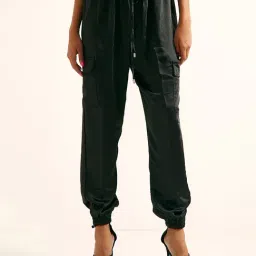 Cover Story Black Regular Fit Joggers-image-85