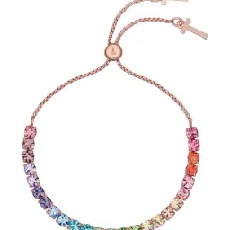 Ted Baker Rose Gold Melrah Icon Crystal Slider Bracelet-55