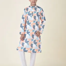 TABARD Kids Multicolour Printed Kurta-image-93