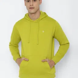 Allen Solly Sport Green Cotton Regular Fit Hooded SweatShirt-picture-33