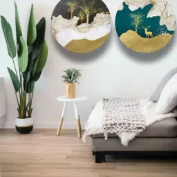 The Art House Abstract Multicolor Canvas Painting-image-93