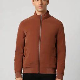 Van Heusen Brown Cotton Regular Fit Jacket-image-65