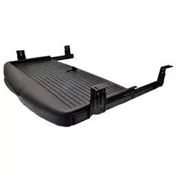GALAXY Keyboard Tray with Channel Zink & ABS Black for Computer Desk Table-0