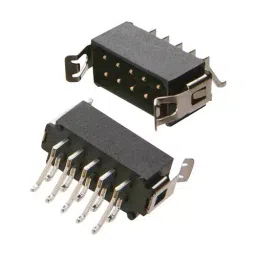 HARWIN PLUG, R/A, SMT, LATCH, 8WAY, M80-6660842-picture-14