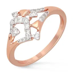 Malabar Gold and Diamonds 18k IGI Certified Diamond Rose Gold Ring for Women-picture-4