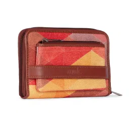 ZOUK Classic Multicolor Printed Small Zip Around Wallet for Women image 3