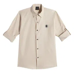Charchit Boys Cream Cotton Shirt-picture-44