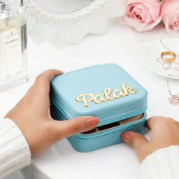 Personalized Mini Jewellery Organizer Box - Blue-image-81