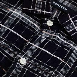 Snitch Men Checked Open Front Jacket image 2