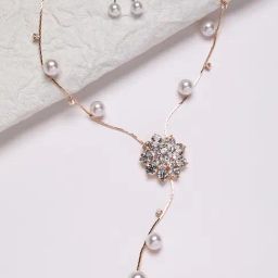 SOHI Floral Drop Negligee Necklace For Women-image-39