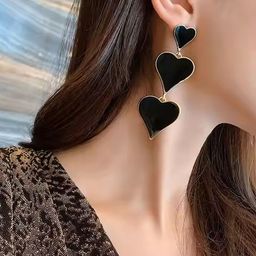 FashionAmora Women Black Earrings-picture-9