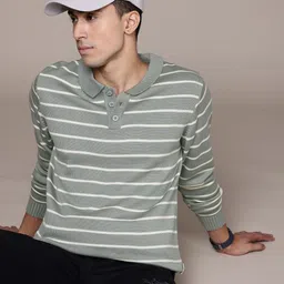 Roadster The Lifestyle Co. Acrylic Striped Pullover-image-23