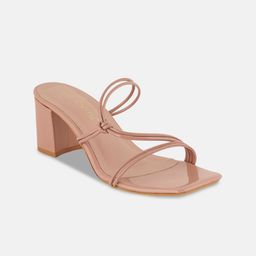 DressBerry Textured PU Block Sandals-17