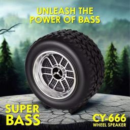Cyomi Portable Bluetooth Speaker CY_666 Black and Silver 10 W Sound Output and 12 Hours Playtime, ITD123 image 4