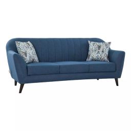 Urban Living Blue Antalya 3 Seater Sofa-20