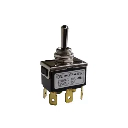 RS PRO Toggle Switch PCB Mount On-Off-On 10 A, 2066987-8