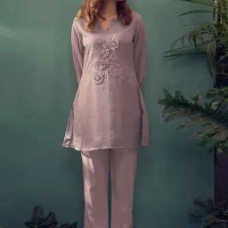 Autumnlane Purple Anushka Orchid Top with Pant-image-39