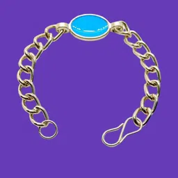 Dynamic Retail Global Men Stainless Steel Turquoise Stone Silver-Plated Link Bracelet-image-92