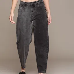 Moda Rapido Women Mom Fit Heavy Fade Stretchable Mid-Rise Jeans-picture-22