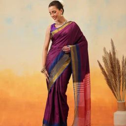 Silk Land Uppada Pattu Art Silk Woven Ready To Wear Saree-picture-30