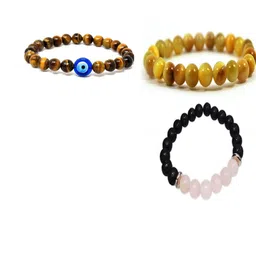 Divine souvenirs Unisex Set Of 3 Artificial Beaded Bracelets-48