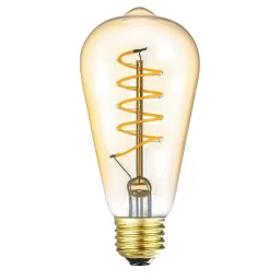 OML Spiral LED Bulb 6 W Warm White Bulb Base E26/E27 for Decoration, Restaurant, Home, OML_ST64_6W _LED-image-80