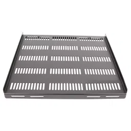 HAMMOND Rack Shelves VENTED FIXED SHELF, 1.74IN, STEEL, RFVS1918BK1-5