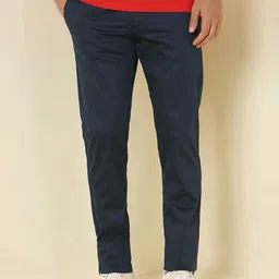 Allen Solly Men Solid Mid-Rise Slim Fit Trousers-image-36