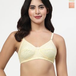 LILY Seamed Non Padded Printed Bra-picture-30