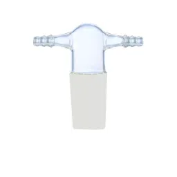 Biohall 24/29 Cone Size Borosilicate Glass 3.3 Twin Connecting Hose Adapter, BLS. IJ.989-32