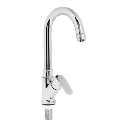 Parryware Primo Swan Neck Deck Mount Swan Neck Pillar Cock with Aerator Silver Chrome Finish, G3203A1-picture-46