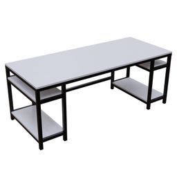 Riyan Luxiwood Big Size Alvin Study Table -White-image-22