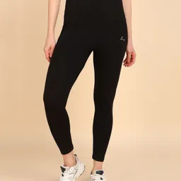 Zelena High Waist Maternity Solid Leggings - Black-picture-49