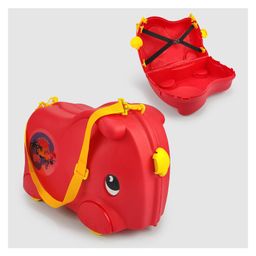 NHR Kids Rideon Suitcase & Small Cabin Luggage Toys Storage - Red-23