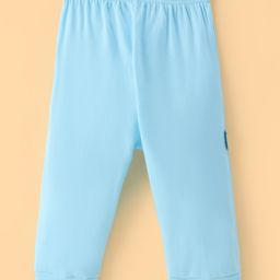 Child World Interlock  Full Length Solid Lounge Pant - Turquoise-picture-11