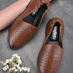Stefens Synthetic Self Design Mojaris - Tan-picture-23