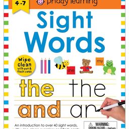 Wipe Clean Workbook: Sight Words Wipe & Clean Book - English-17