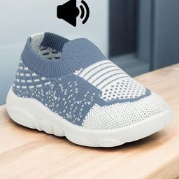Lil Lollipop Colour Blocked Slip On Musical Shoes - Blue-image-54