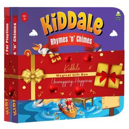 Kiddale 2-Pack Rhymes n Chimes and Rhymes for Playtime Board (Non-Sound) books.- Multicolor-image-52