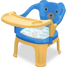 Tony Stark Plastic Chu-Chu Musical Baby Chair || Feeding Chair with Removable Tray|Strong and Portable High Musical Baby Chair for Kids, Toddlers, and Babies || 1-4 Years, Upto 30 Kgs -Blue & Yellow-10