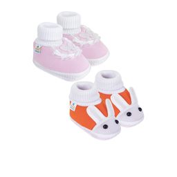 NESKA MODA Pink Cotton Booties-image-25