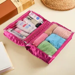 Kuber Industries Unisex Pink Travel Kit-16