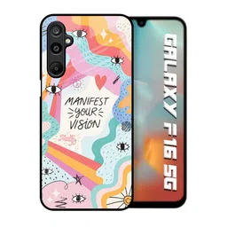 QRIOH Unisex Samsung Galaxy F16 5G Quirky Vision Manifest Shockproof Glass Back Case-picture-37