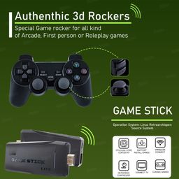 Fiddlerz Wireless Game Play Console Stick Video Game Mini Retro Controller Output Dual Player-4K Ultra HD Game Stick image 4