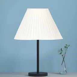 Aura Off White Frustum Shaped Table Lamp-image-45