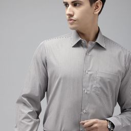 Van Heusen Pure Cotton Custom Fit Striped Formal Shirt-image-45