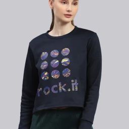 Rock.it Navy Graphic Print Sweatshirt-32